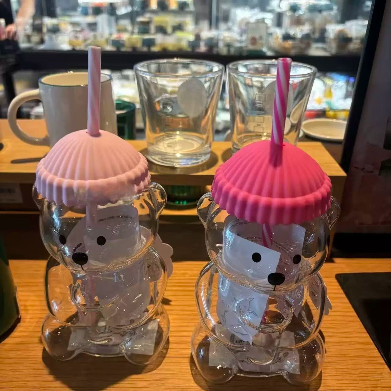 Bk Bear Shaped Glass Straw Cup - Espresso Shot Glass 评论和价格