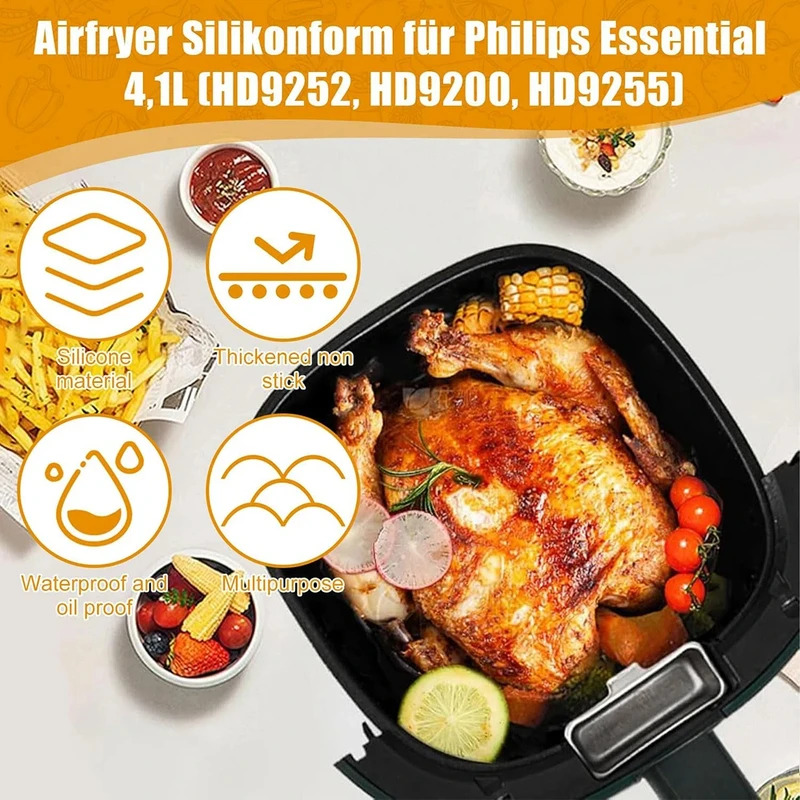 Silicone Air Fryer Mould for f - Philips Air Fryer Hd9252 评论和价格