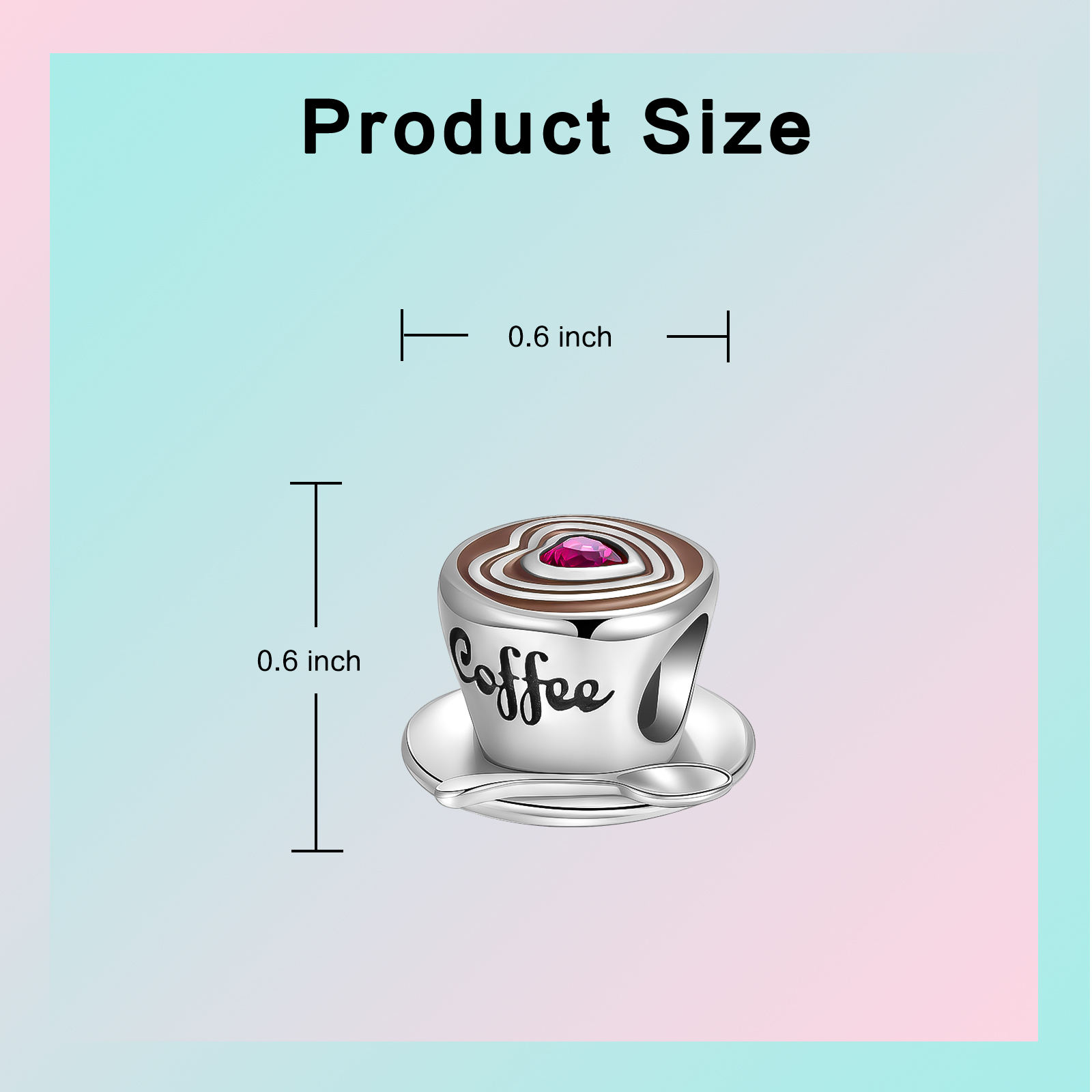 925 Sterling Silver Pendant Wi - Espresso Shot Glass 评论和价格